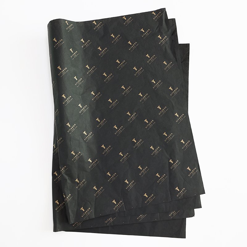 Gift Box Custom Printed Black Tissue Paper Wholesale Packaging Tissue Wrapping Paper