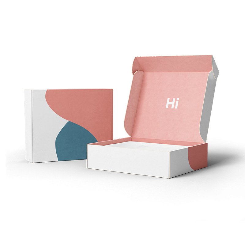 Hot Sale Flamingo Packaging Paper Corrugated Board Packaging Aircraft Transport Folding Boxes clothing box packaging