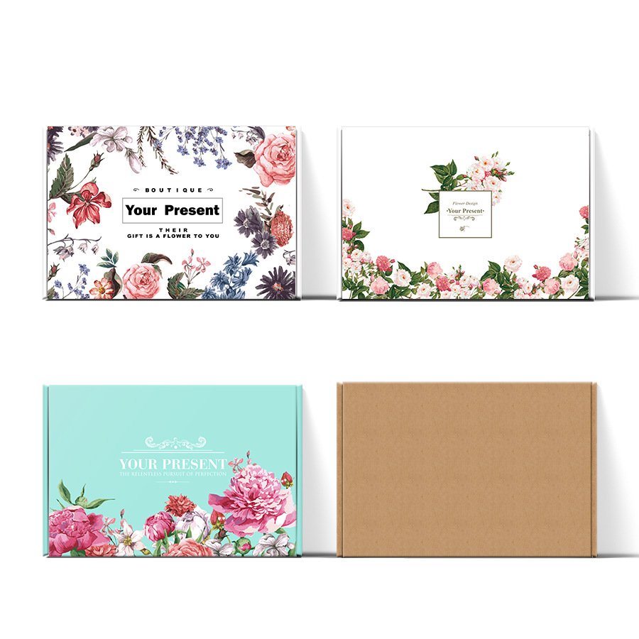 Hot Sale Flamingo Packaging Paper Corrugated Board Packaging Aircraft Transport Folding Boxes clothing box packaging