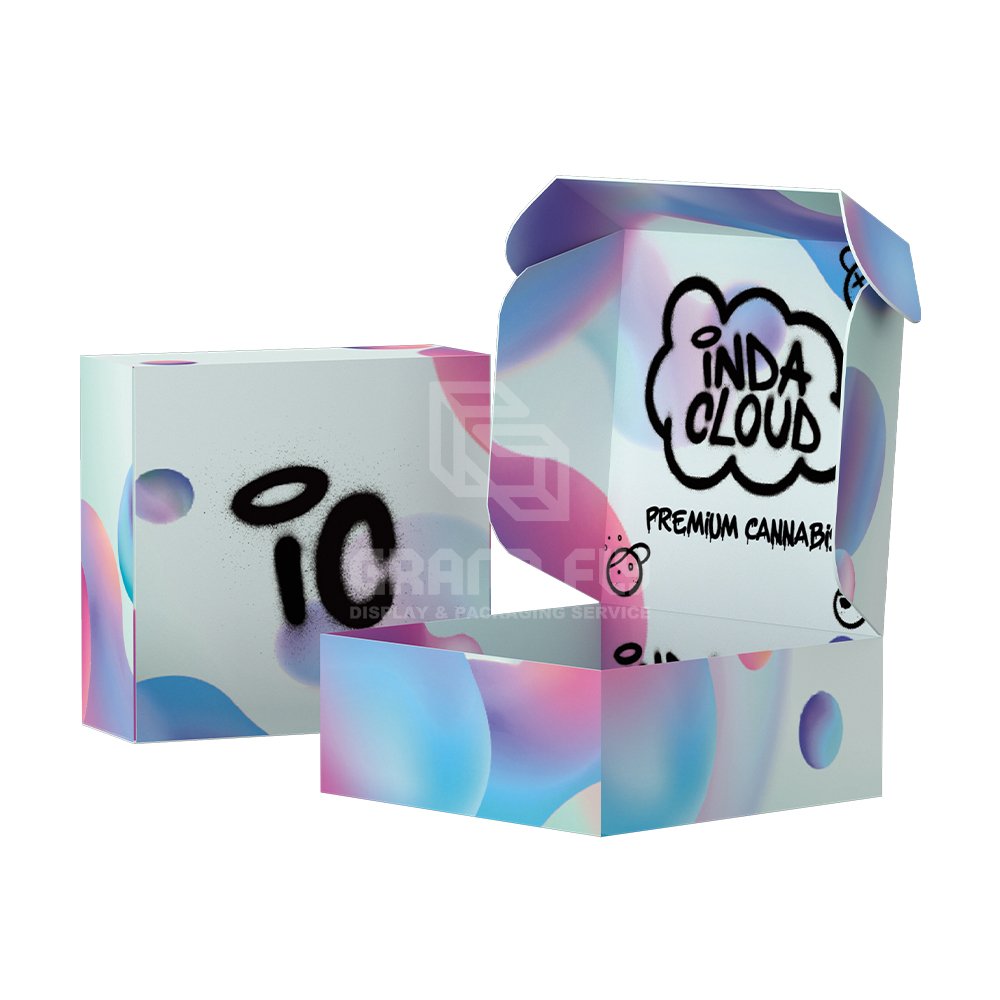 Custom Retail Logo Color Paper Mailing Product Box Printed Corrugated Folding Shipping Kraft Mailer Packaging Cardboard Box