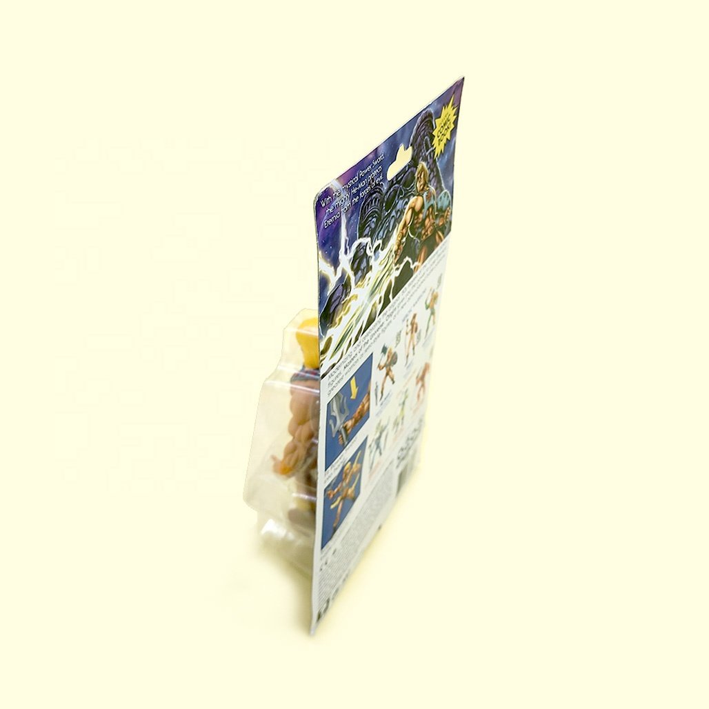 kids toy custom Hanging Box Packaging with Insert Blister plastics for toy Blister Clamshell packaging paper