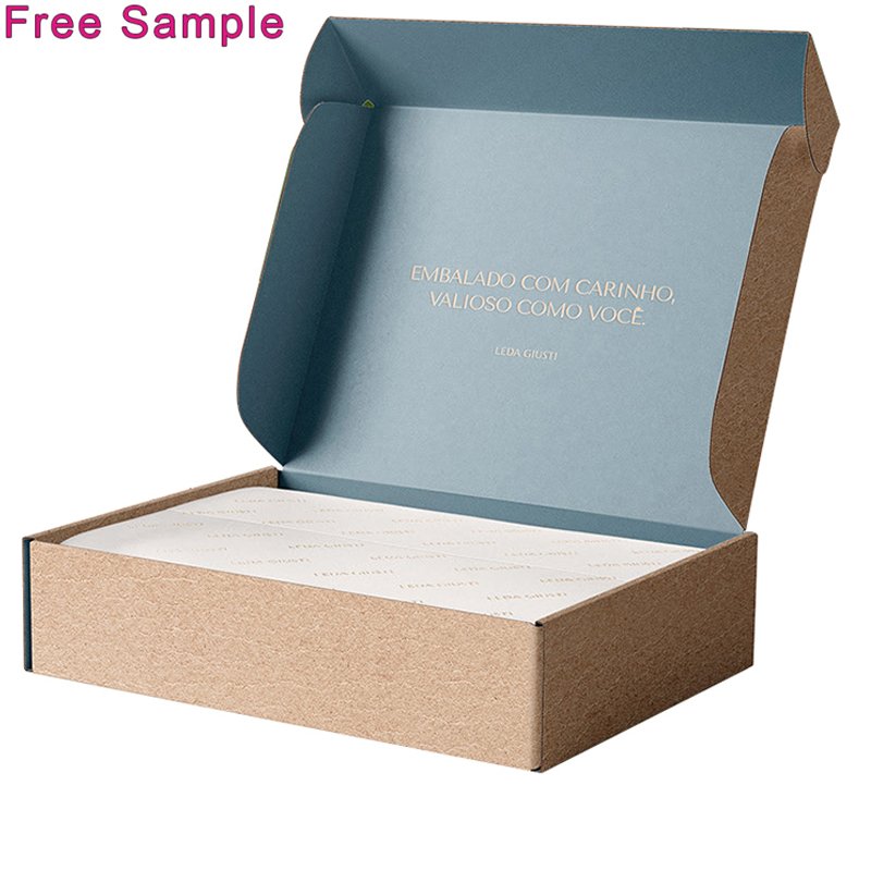 Custom Colored Boxes Logo Packaging Pink Cardboard Printed Eco Clothing Poly Cosmetic Flat Small Mailer Box