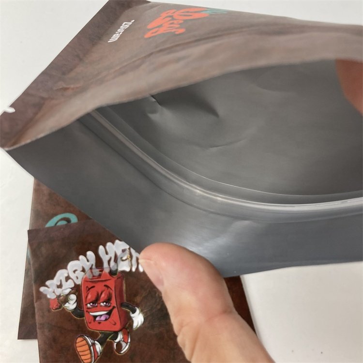 Customized Printed Grabba Leaves Kraft Paper Boxes for Tobacco Leaf Packaging Paper Sachet With Display Paper Box