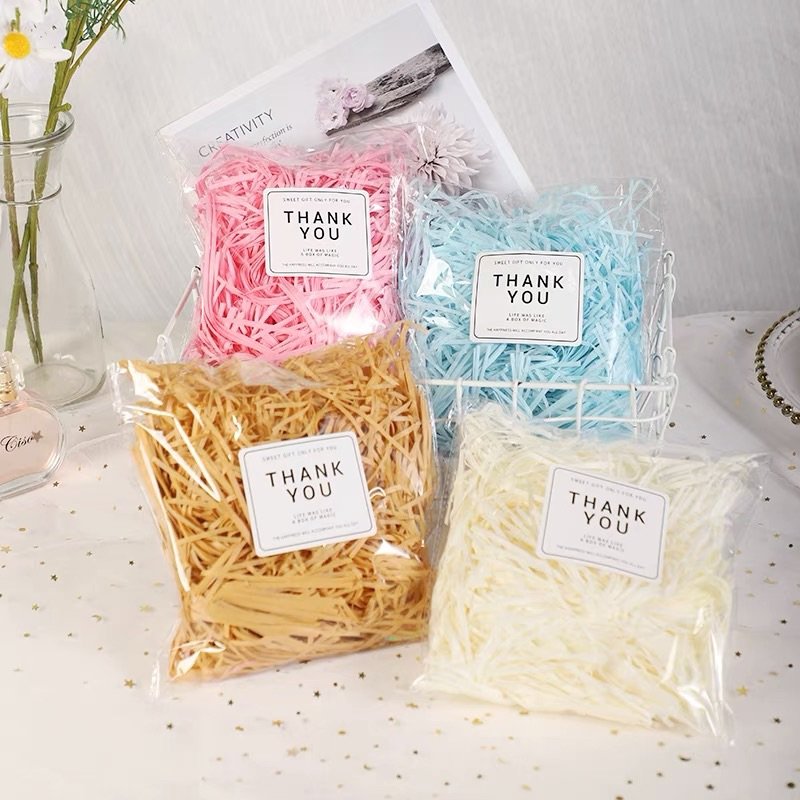 Low Moq In Stock Decorative Eco Friendly Glitter Shreded Paper Gift Filler Paper for Packaging
