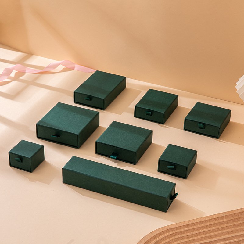 Necklace Bracelet Rings Drawer Box Custom Jewelry Gift Paper Boxes Packaging Organizer With Logo Packaging