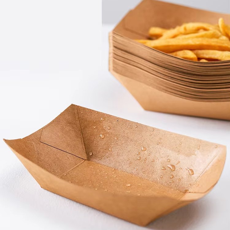 Fast Packaging Fried Chicken Paper Restaurant Box Food Parcel Box For Lunch Box