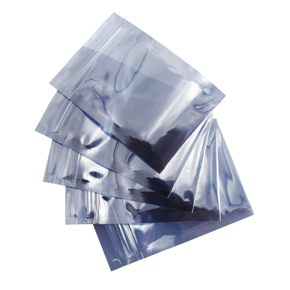 Antistatic Shielding Esd Moisture Barrier Zip Aluminum Foil Vacuum Heat Seal Zipper Plastic Print Stand Up Pouch Mylar 35G Jefe