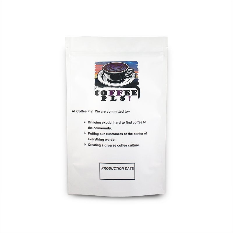 250g 500g 1kg LWO MOQ Recyle Custom Printed Compostable Kraft Paper Empty Zipper Valve Flat Bottom Coffee Bean Packaging Bags
