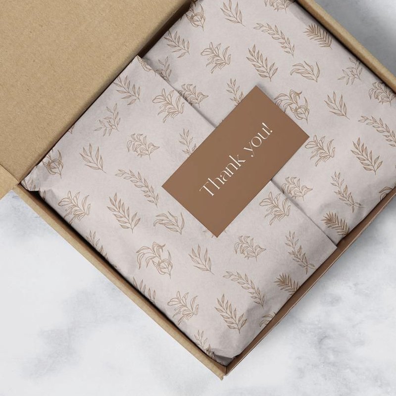 Printed Packing Paper Custom Fibre Tissue Wrapping Paper