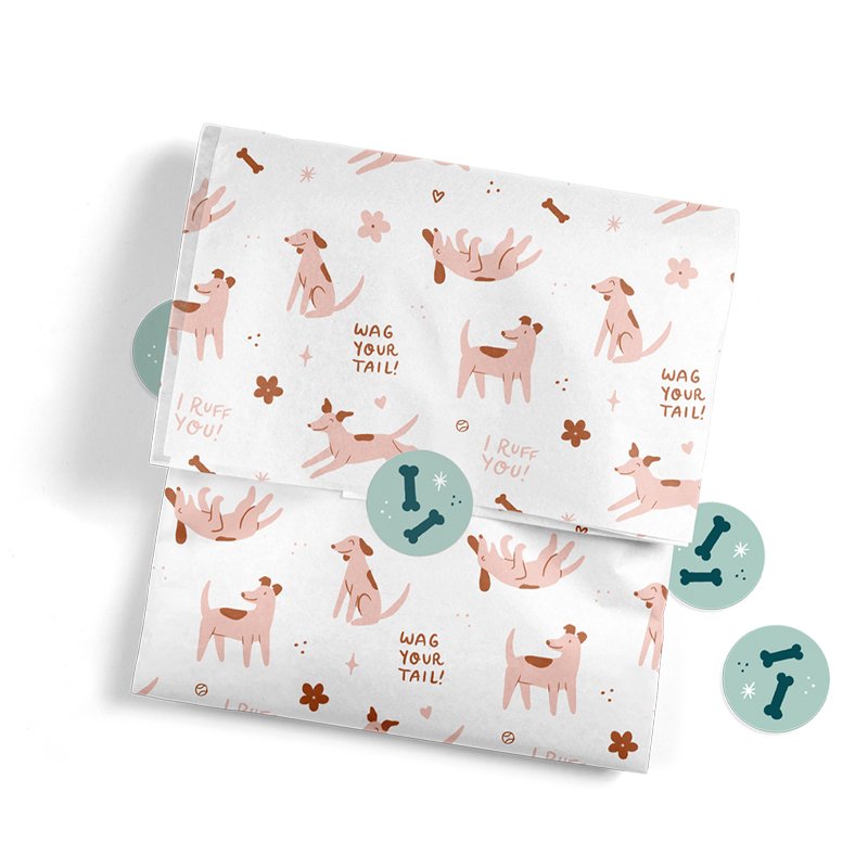 Printed Packing Paper Custom Fibre Tissue Wrapping Paper