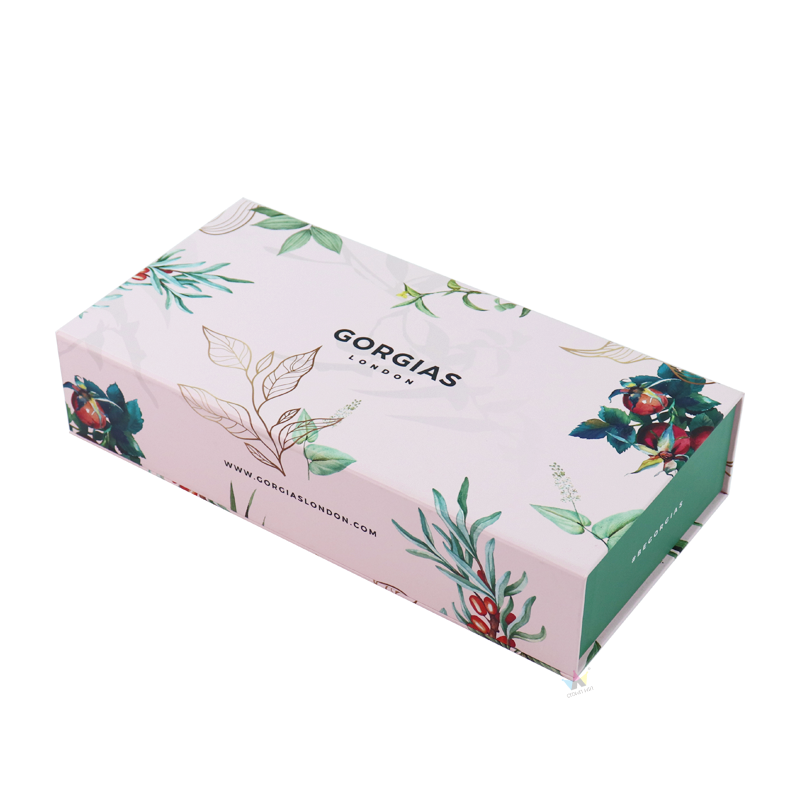 Cardboard Magnetic Cosmetic Bottle Packaging Box Set Customize Paper Cosmetic Storage Box Makeup