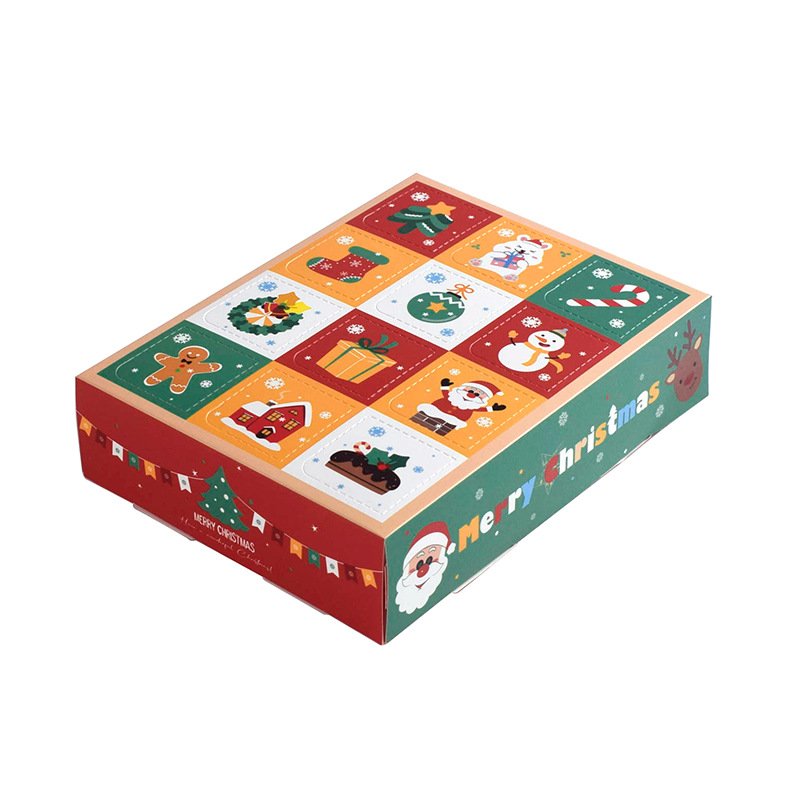 New Style Christmas Decor Treat Gift Box Packaging Christmas Mystery Box Surprise To Fill 12 Empty