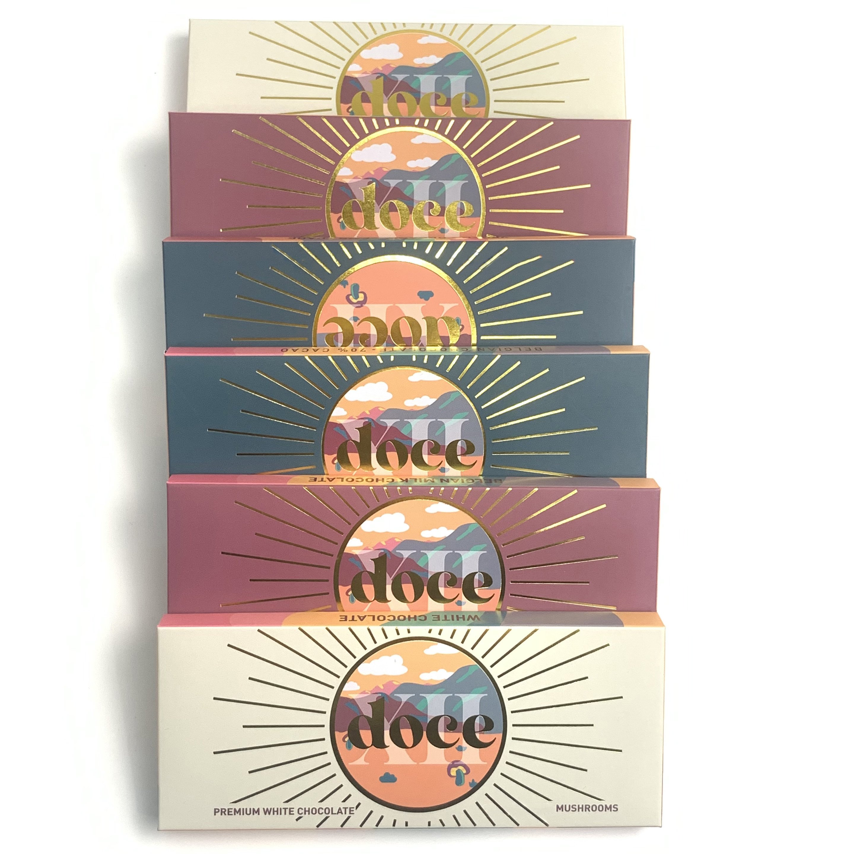 Custom Paper Cardboard Shelf Ready Product Retail Packaging Counter Display Mushroom Chocolate Packaging Box