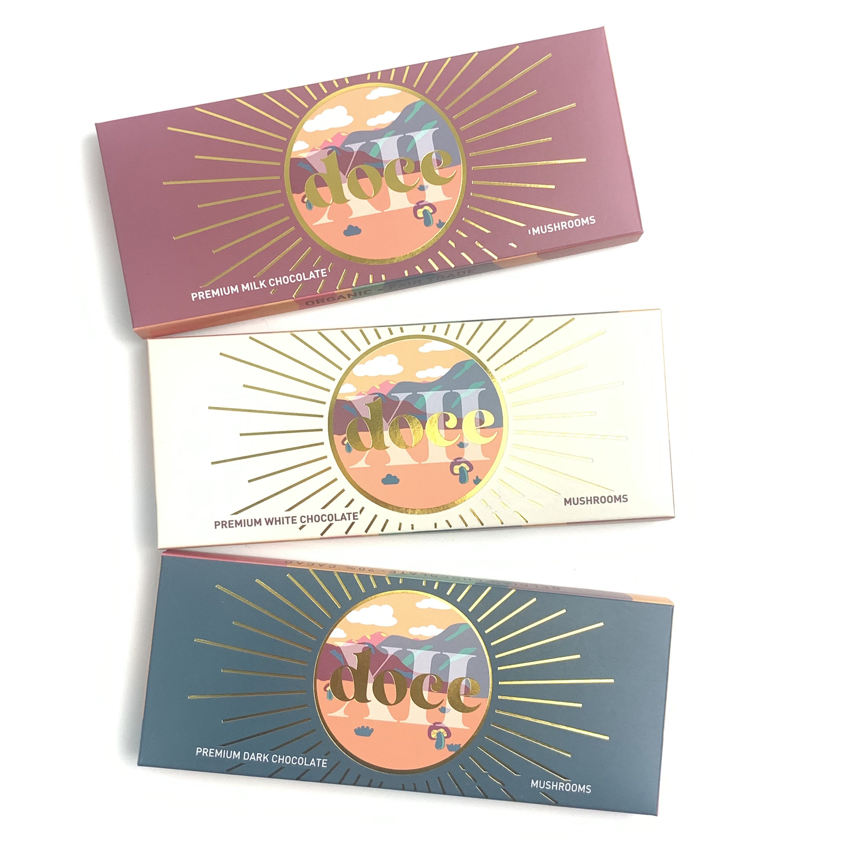 Custom Paper Cardboard Shelf Ready Product Retail Packaging Counter Display Mushroom Chocolate Packaging Box