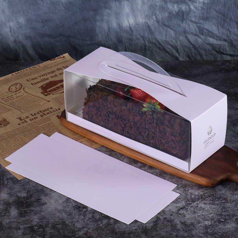 Customisable Birthday Gift Cake Box Customised Good Price Purple Boxes Packaging For Cheese Cake