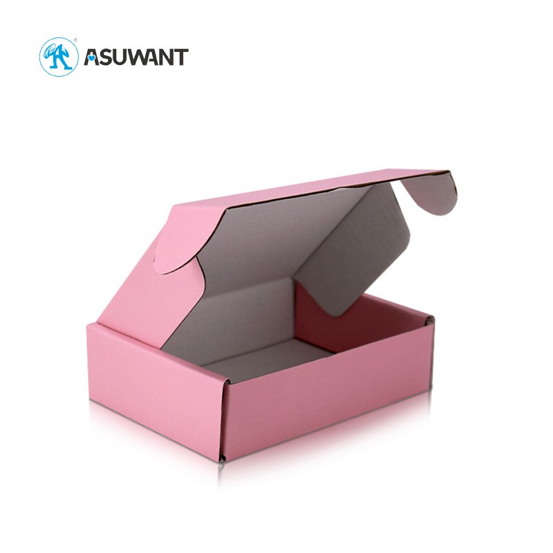 Custom Print Ecommerce Corrugated Paper Boxes Recycled Cardboard Zipper Tear Strip Mailer Packaging Shipping Box Custom Logo