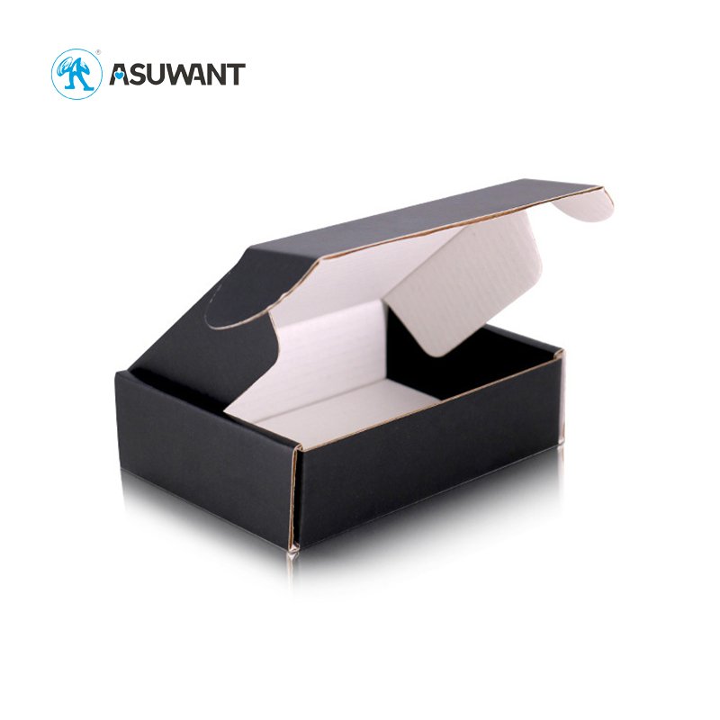 Custom Print Ecommerce Corrugated Paper Boxes Recycled Cardboard Zipper Tear Strip Mailer Packaging Shipping Box Custom Logo