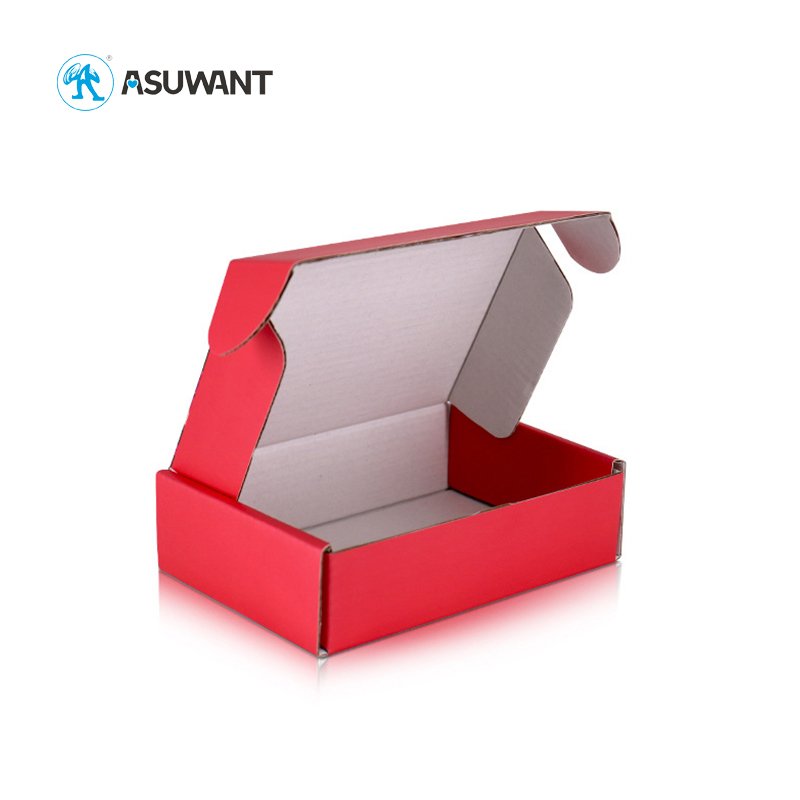 Custom Print Ecommerce Corrugated Paper Boxes Recycled Cardboard Zipper Tear Strip Mailer Packaging Shipping Box Custom Logo