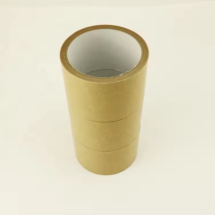 High Tensile Force Strong Adhesive Color Packing Sealing Reiforce Single Side Brown Reinforced Kraft paper Self Tape Shipping