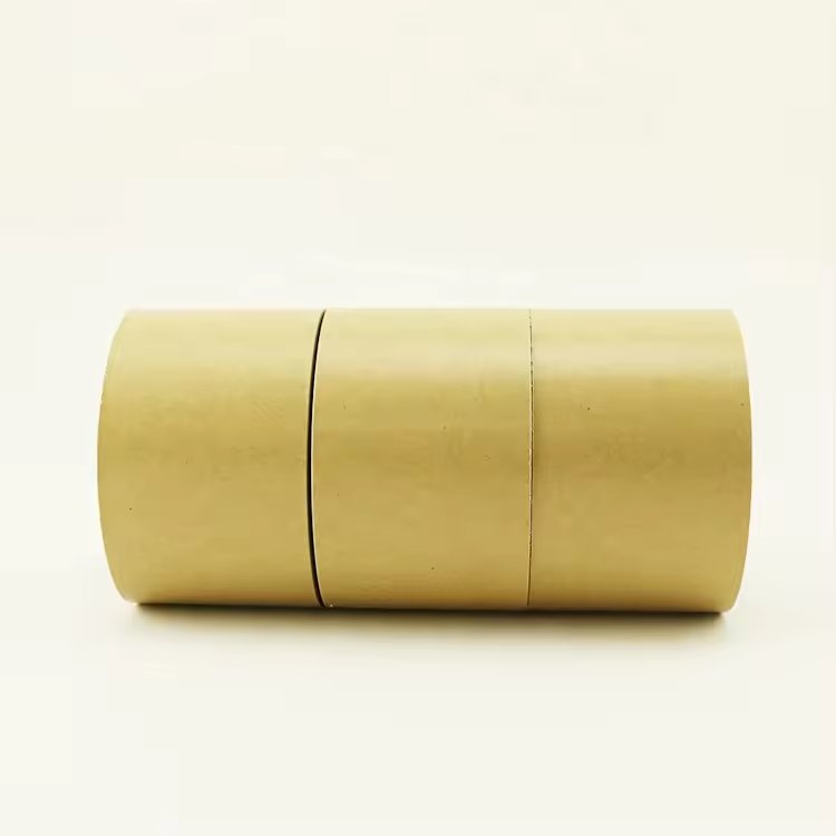 High Tensile Force Strong Adhesive Color Packing Sealing Reiforce Single Side Brown Reinforced Kraft paper Self Tape Shipping