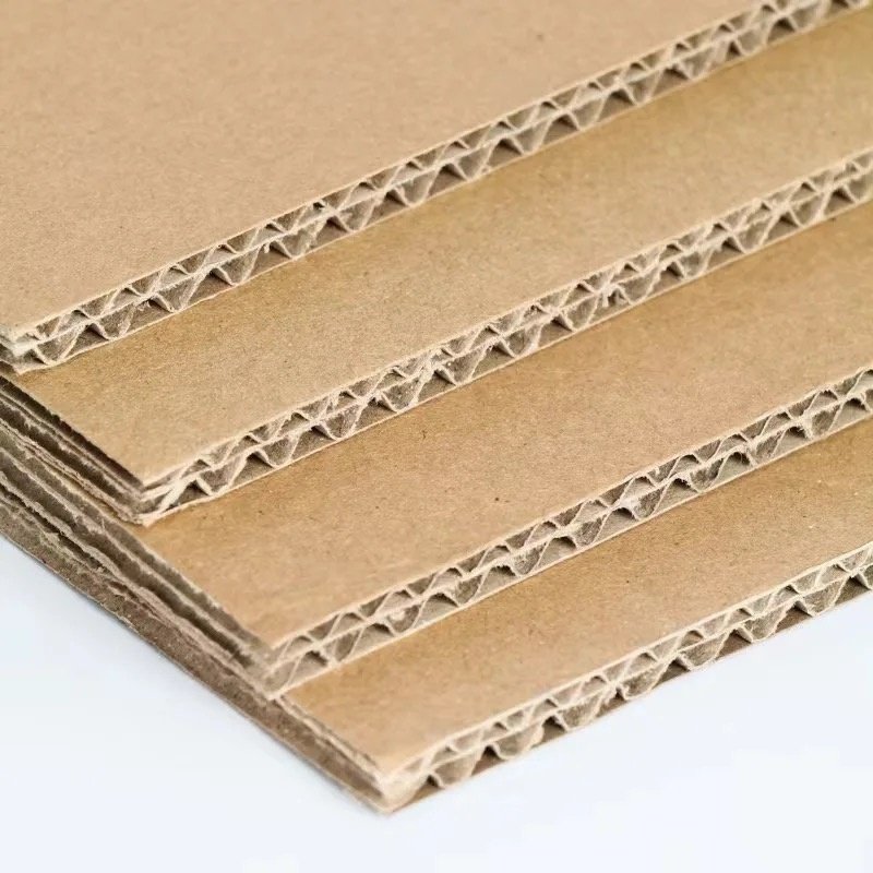 corrugated cardboard sheets 2300x1220mm Recycled honeycomb board high strength Corrugated Paper Sheet E Flute 3 5 7 ply