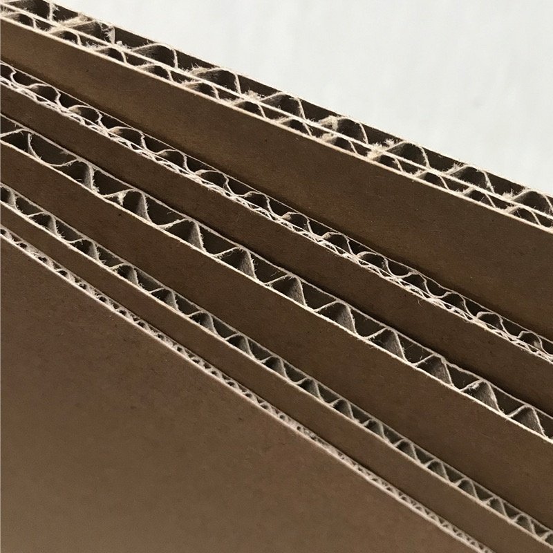 corrugated cardboard sheets 2300x1220mm Recycled honeycomb board high strength Corrugated Paper Sheet E Flute 3 5 7 ply