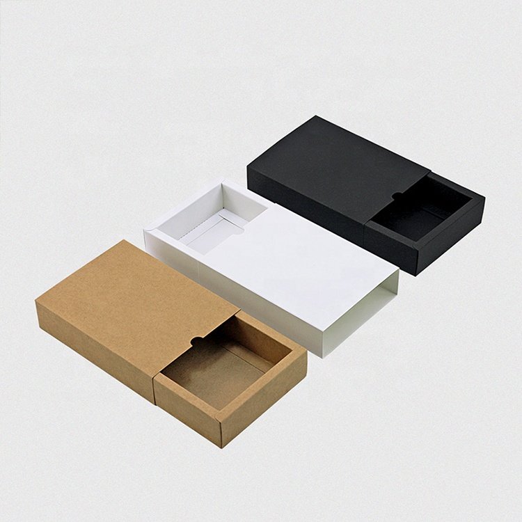 Wholesale Drawer Luxury Rectangle Kraft Paper Packaging Gift Box Custom Household Products Empty Match Box