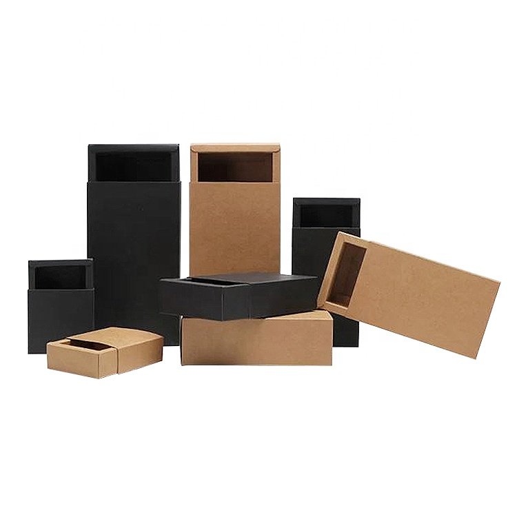 Wholesale Drawer Luxury Rectangle Kraft Paper Packaging Gift Box Custom Household Products Empty Match Box