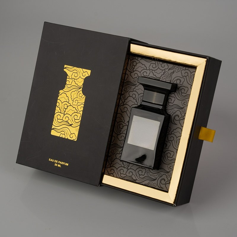Custom Luxury Rigid Cardboard Perfume Gift Box Cosmetic Perfume Recyclable Magnetic Packaging Box