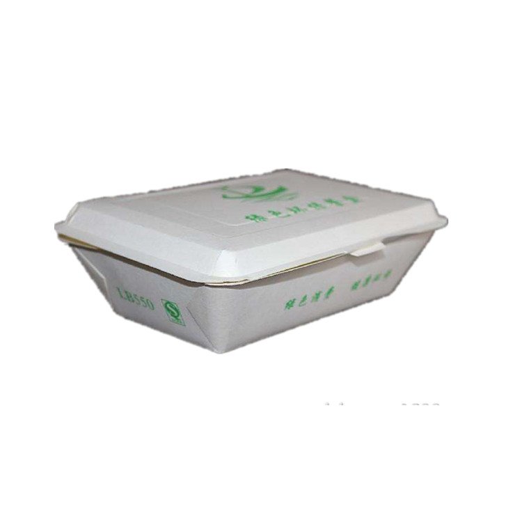 eco friendly food take away custom paper packaging rice lunch box with paper box