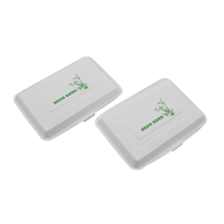 eco friendly food take away custom paper packaging rice lunch box with paper box