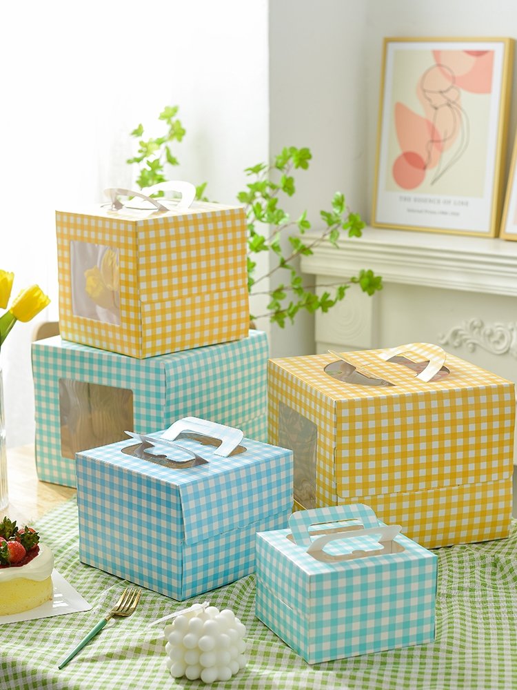 Biodegradable Takeaway Catering Food Container Cake Square Packaging Boxes