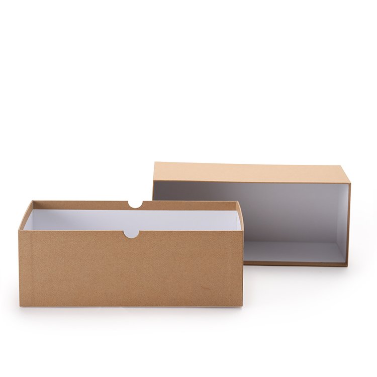 Hot sales luxury customized logo kraft paper storage packaging box base and lid boxes