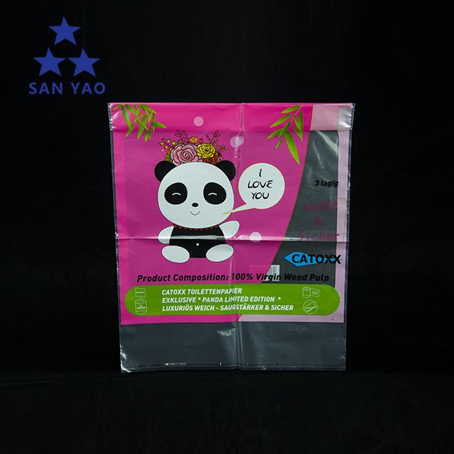 Strong Sealing Strength Quality Toilet Paper Tissue Packaging Plastic Bag
