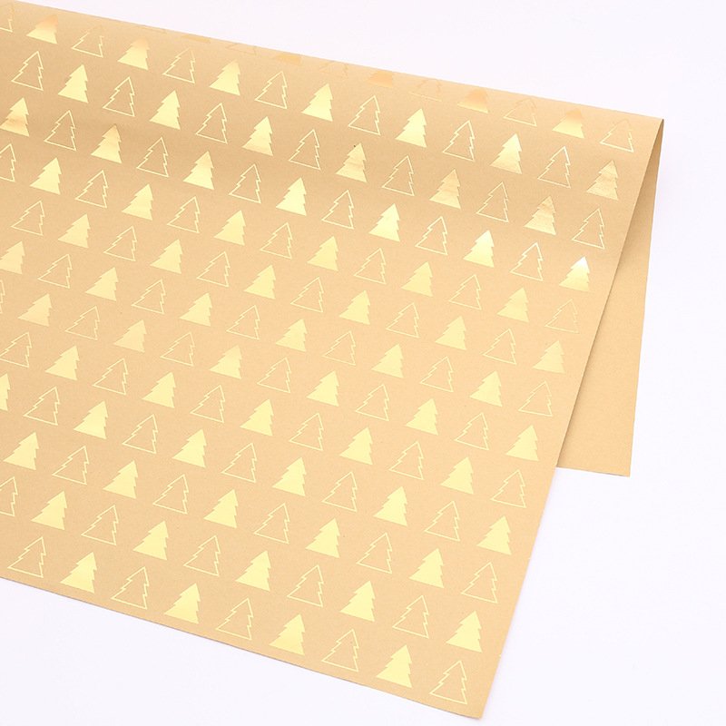 Wholesale Custom Christmas Gift Wrapping Paper Rolls Tissue Grease-Proof with Wax Coating Customizable Christmas Colors