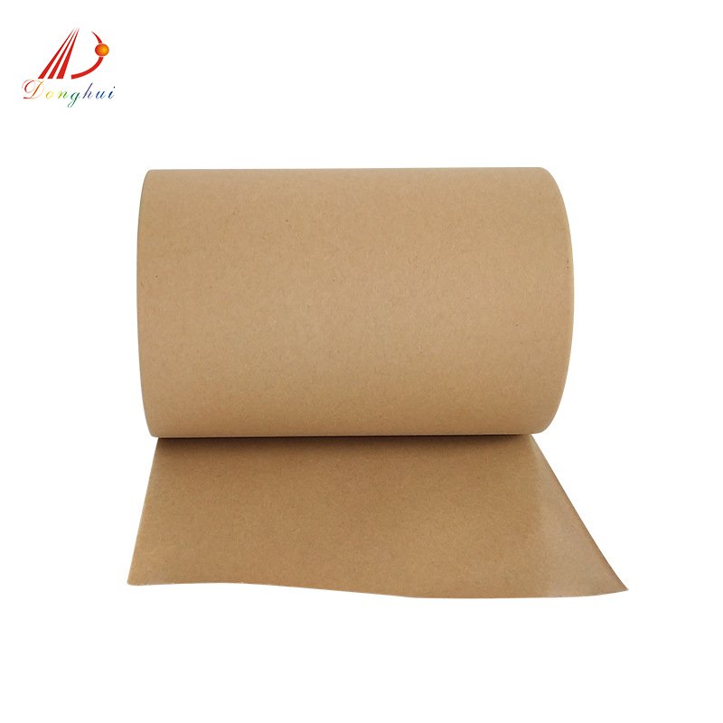 Waterproof Brown Kraft Paper Roll One Side Release PE Silicone Coated Packaging Chemical Industries Single Side Offset Pallet