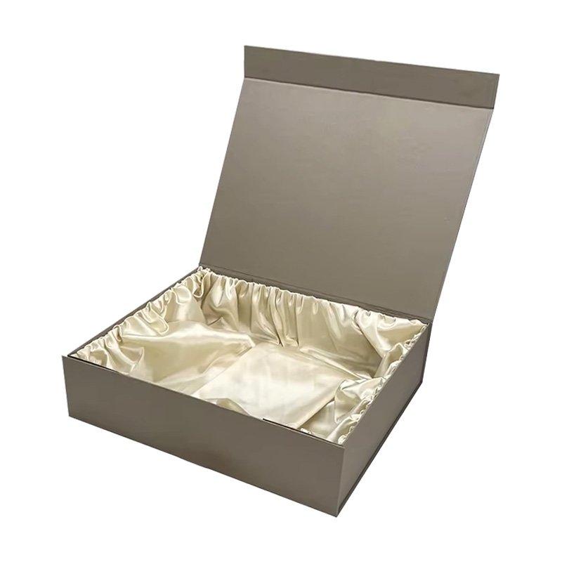 Custom Logo Silk Lining Color Cardboard Material Magnetic Folding Boxes Hair packaging Wig Box