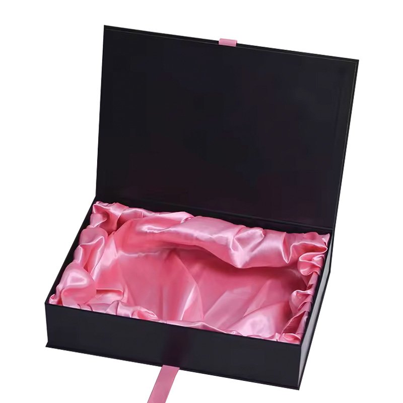 Custom Logo Silk Lining Color Cardboard Material Magnetic Folding Boxes Hair packaging Wig Box