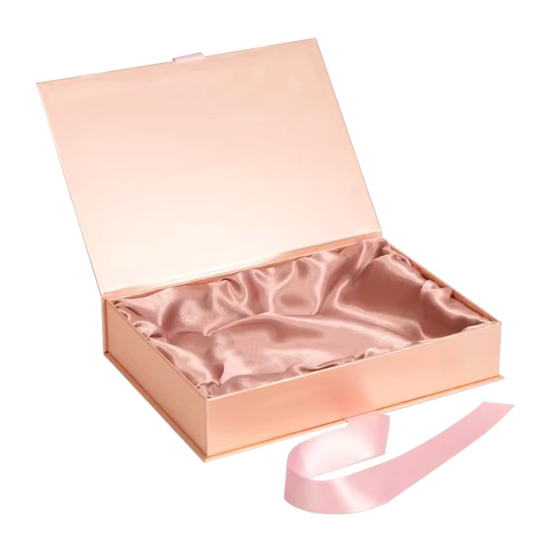 Custom Logo Silk Lining Color Cardboard Material Magnetic Folding Boxes Hair packaging Wig Box