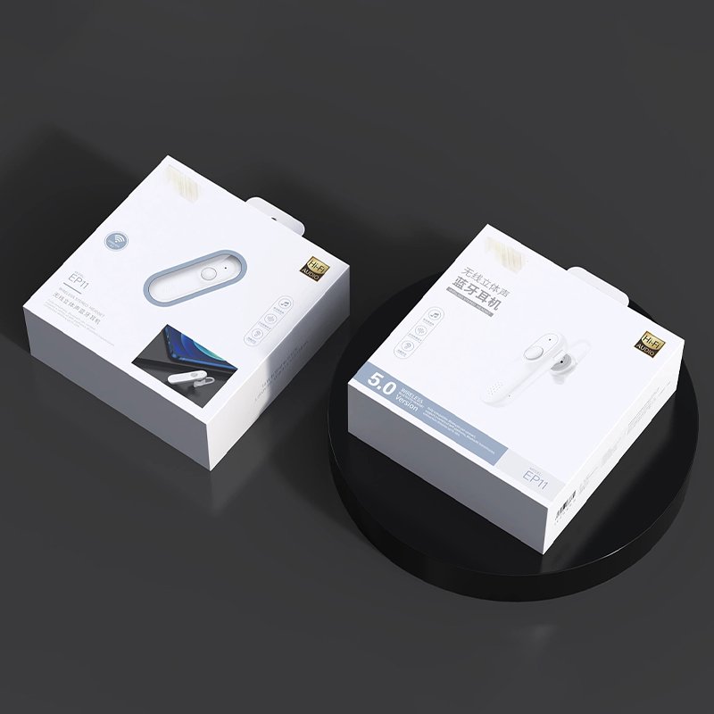 3C Digital Electronic Product Display Packaging Hanging Cardboard Box With Pvc Window