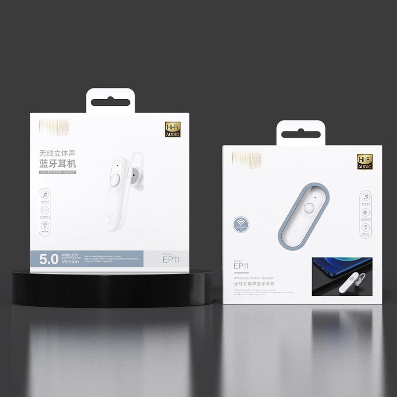 3C Digital Electronic Product Display Packaging Hanging Cardboard Box With Pvc Window