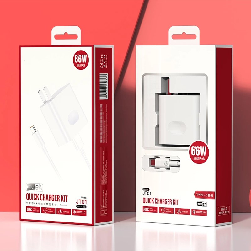 3C Digital Electronic Product Display Packaging Hanging Cardboard Box With Pvc Window