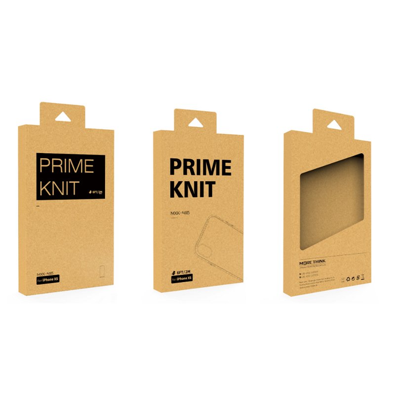 3C Digital Electronic Product Display Packaging Hanging Cardboard Box With Pvc Window