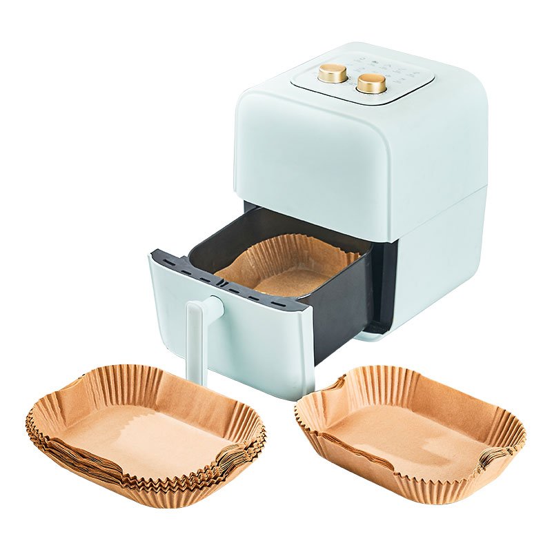 Amazon Hot Selling 2024 Air Fryer Paper Tray Parchment Paper Air Fryer Disposable Paper Liner For Steamer Microwave Oven