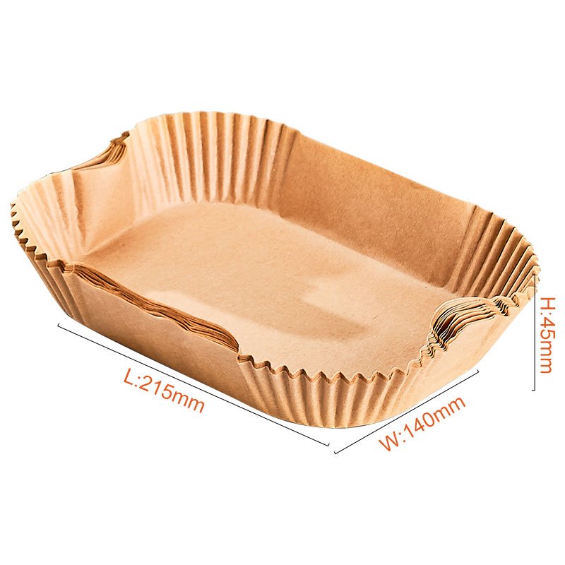 Amazon Hot Selling 2024 Air Fryer Paper Tray Parchment Paper Air Fryer Disposable Paper Liner For Steamer Microwave Oven