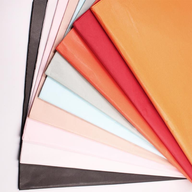 high quality custom logo white silk tissue paper for packaging