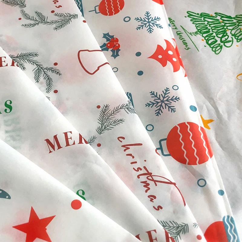 high quality custom logo white silk tissue paper for packaging