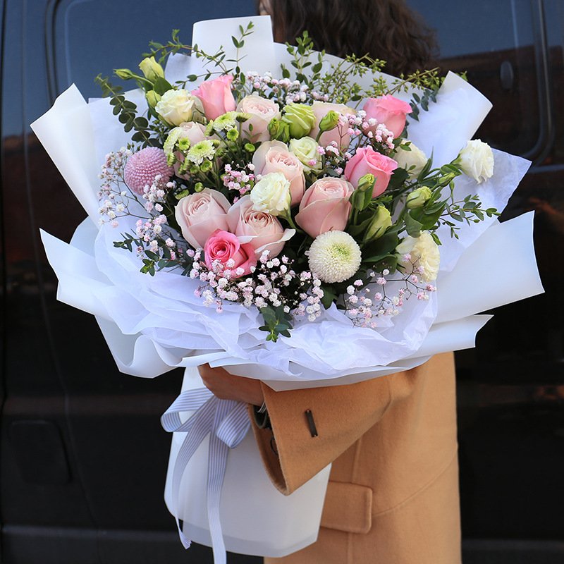 Wholesale Waterproof Flower Art Bouquet Packaging Paper Custom Size Tissue Paper Wrap for Gifts