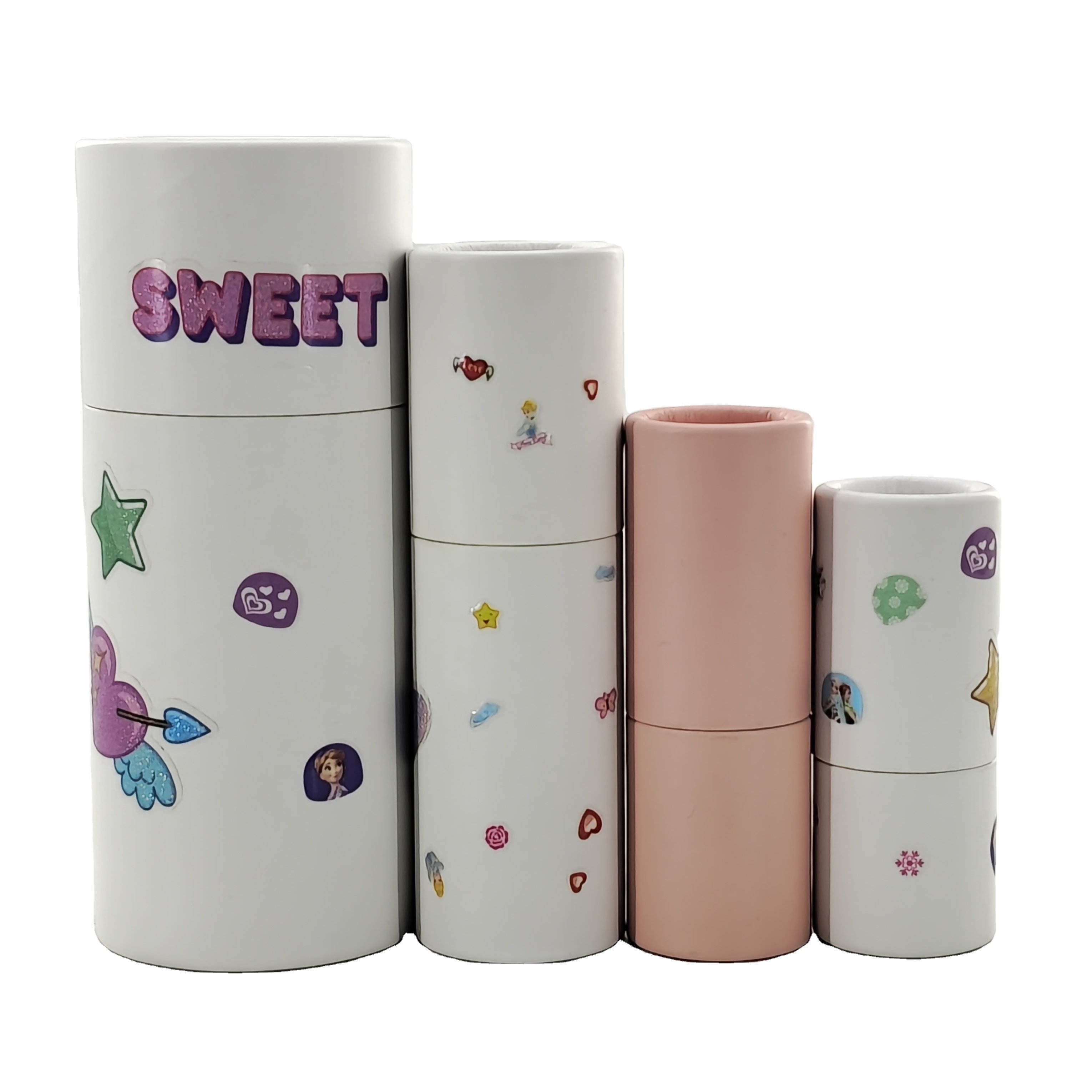 empty cardboard container twist up lip balm tube 50ml with custom design