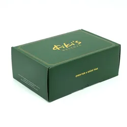 Custom Printing Logo Cosmetic Corrugated Mailer Box Shipping Green Dark Green Makeup Boxes